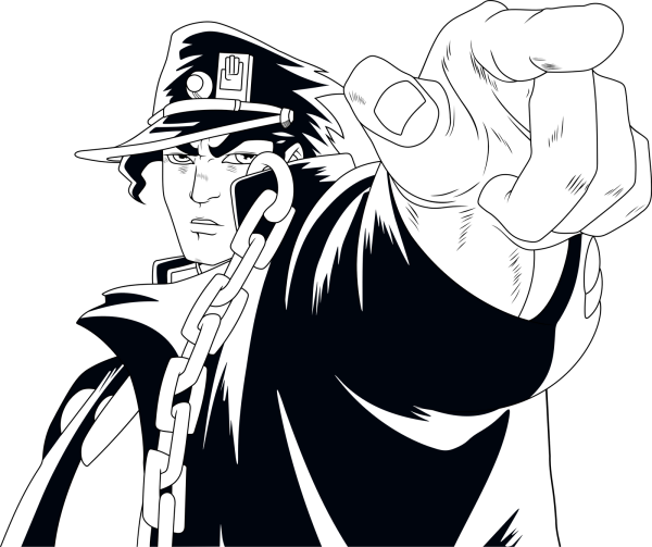 Джотаро Куджо Black White