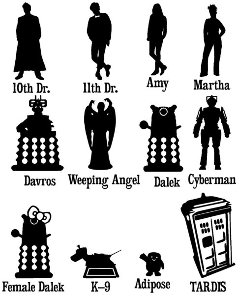 Стикеры доктор кто