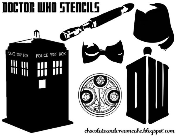 Доктор кто трафарет