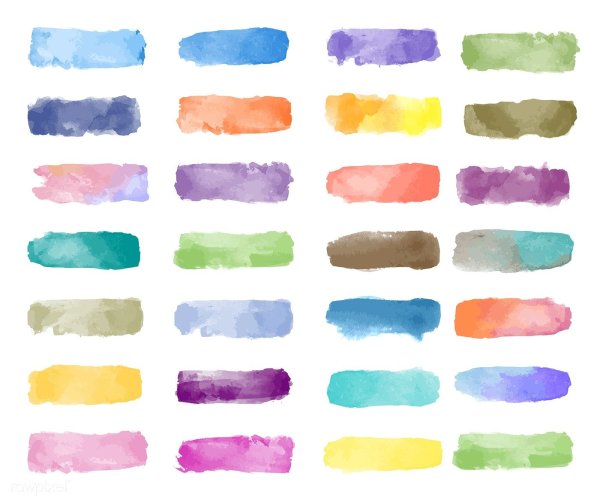 Стикеры акварель