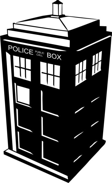 Тардис стикер