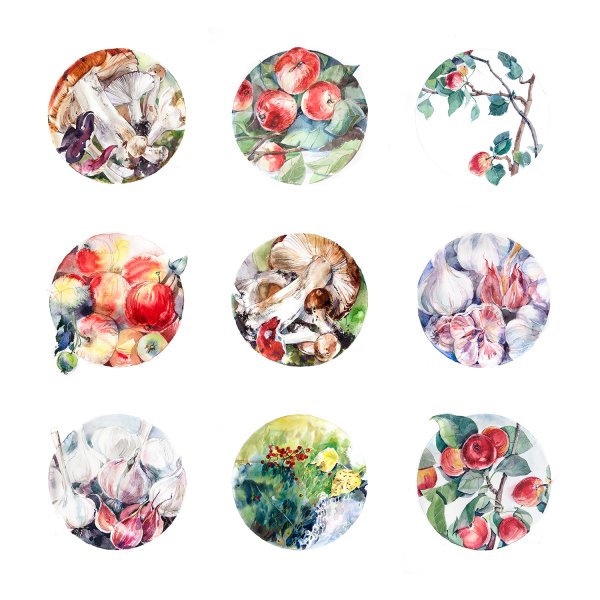 Круглые Стикеры