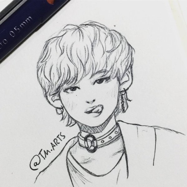 Мини рисунки БТС