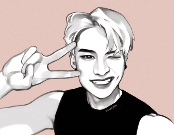 Рисунок бан Чана Stray Kids