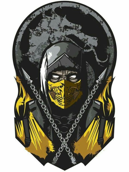 Mortal-Kombat-Scorpion стикер