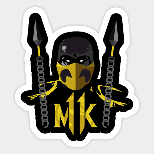 Mortal-Kombat-Scorpion стикер