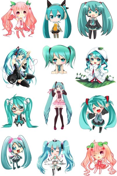 Хацунэ Мику Стикеры