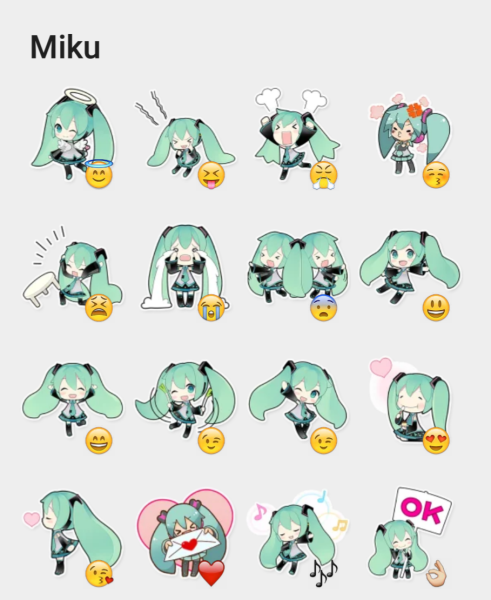 Мику Стикеры телеграмм