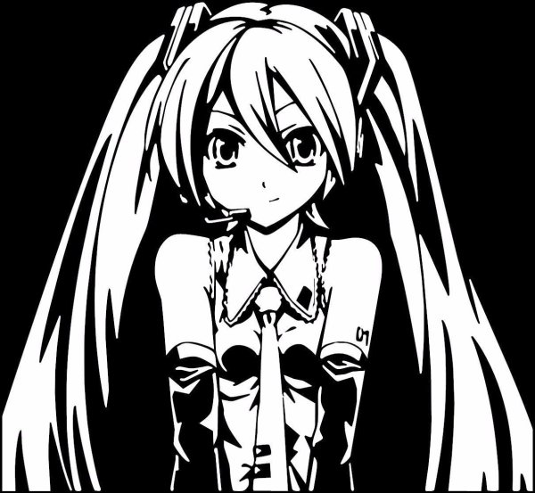 Наклейки на авто аниме девушки