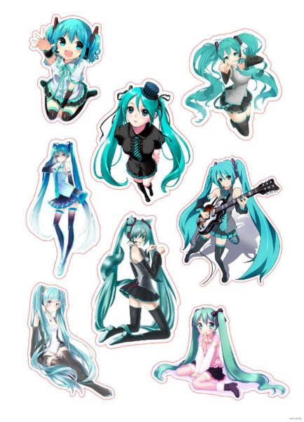 Хатсуне Мику наклейки