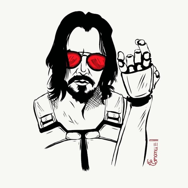 Наклейка Samurai Cyberpunk 2077