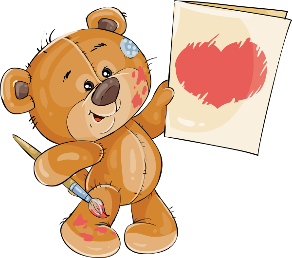 Нарисовать медвежонка