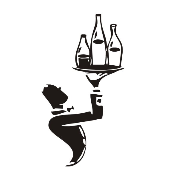 Трафарет вино