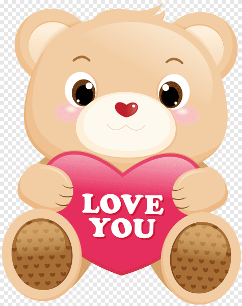 Стикер плюшевый мишка