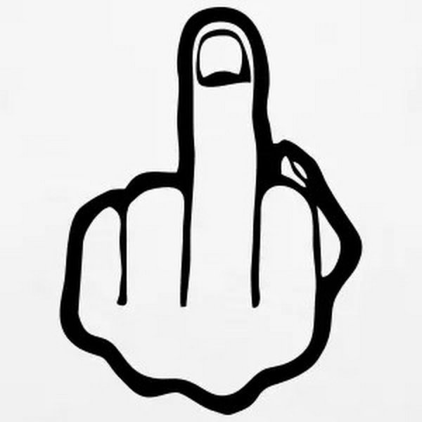 Средний палец вектор