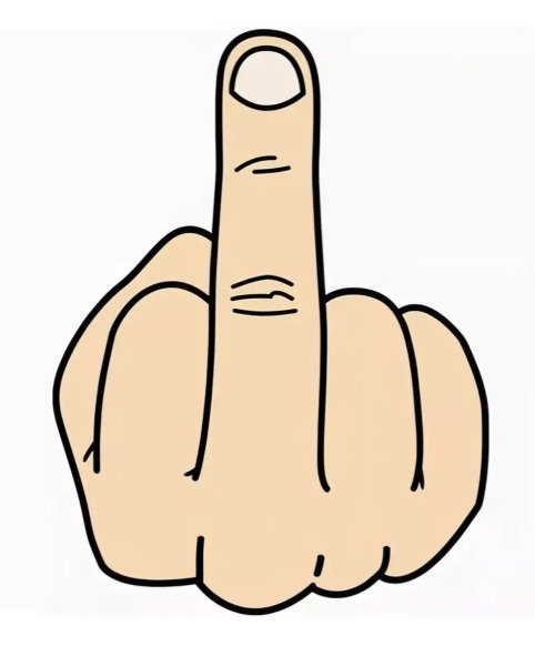 Нарисованный фак