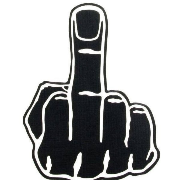 Фак черно белый