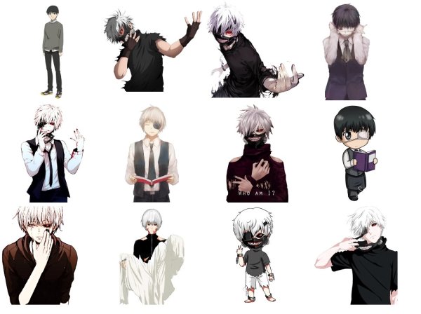 Стикеры аниме Токийский гуль