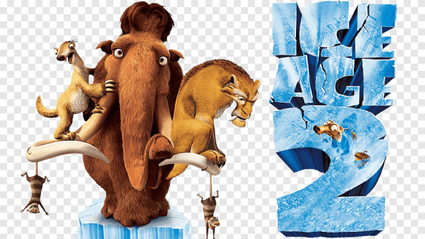 Ледниковый период на белом фоне