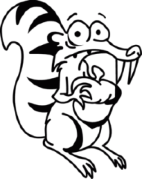 Наклейка бешеная белка