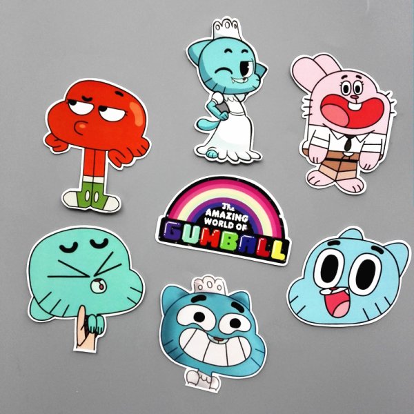 Наклейки удивительный мир Гамбола
