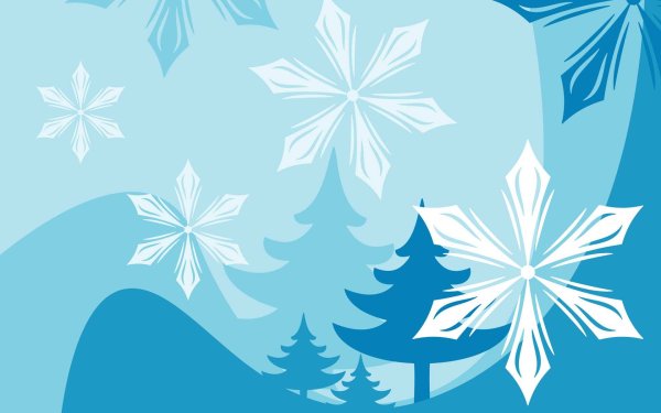 Фон со снежинками мультяшный