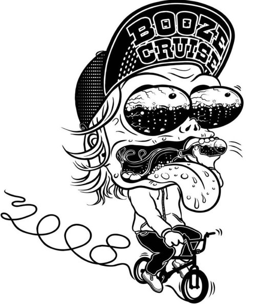 Наклейки на самокат черно белые