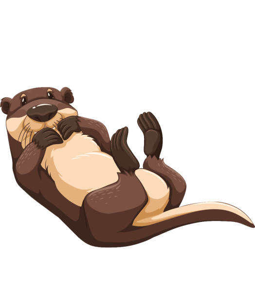 Выдра стикер