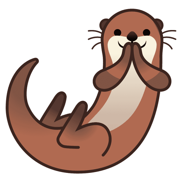 Выдра эмодзи Apple