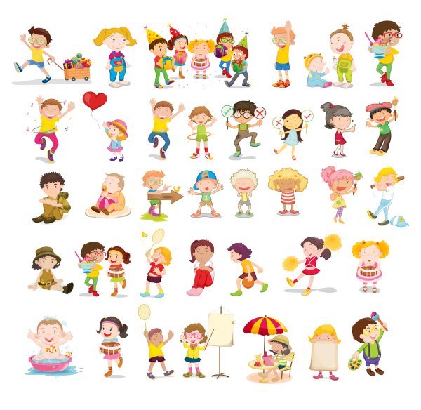 Мультяшные фигурки людей