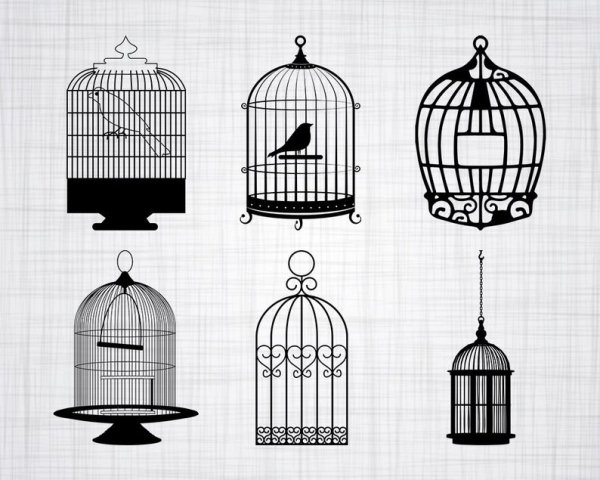 Птичья клетка вектор