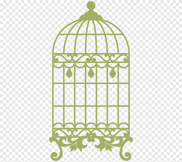 Птица в клетке силуэт