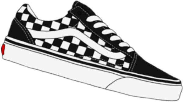 Кеды Ванс нарисовать