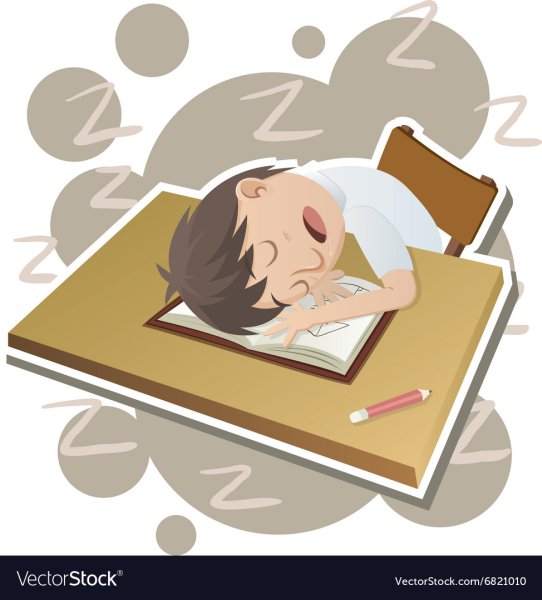 Ученик спит на парте