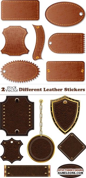 Бирка натуральная кожа