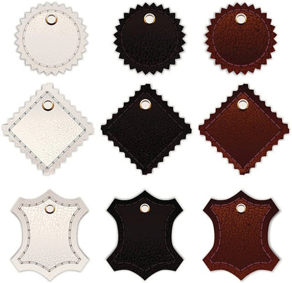 Значок на уральной кожи