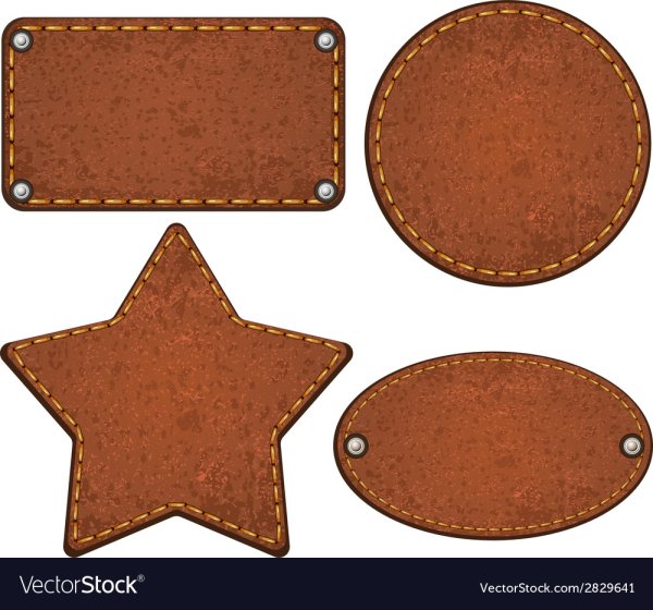 Кожаная бирка