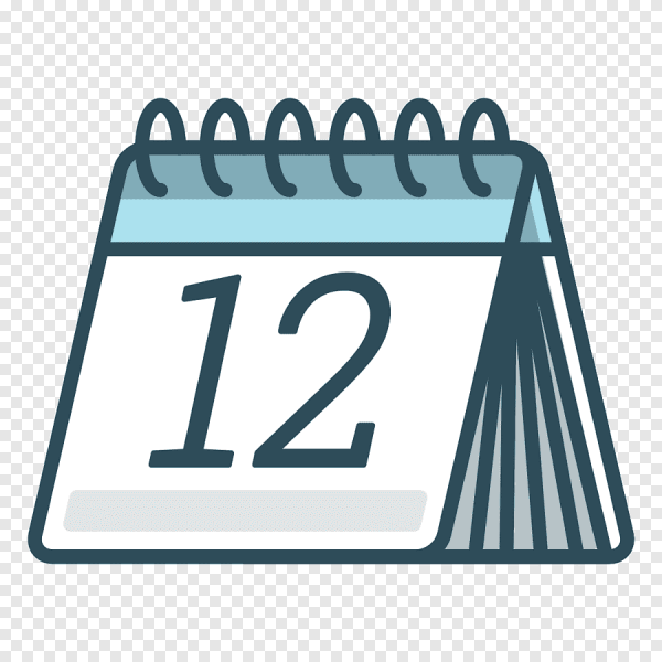 Лист календаря с числами