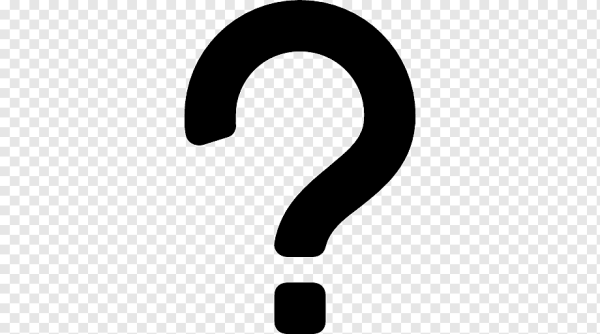 Знак вопроса на прозрачном фоне