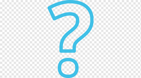 Знак вопроса черный