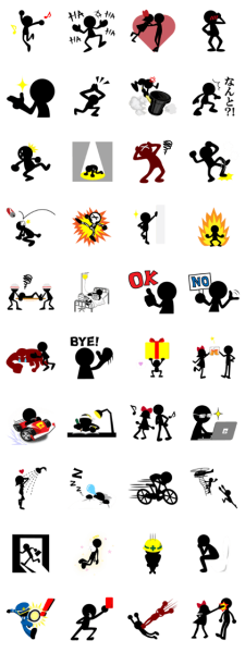 Стикеры стикмены