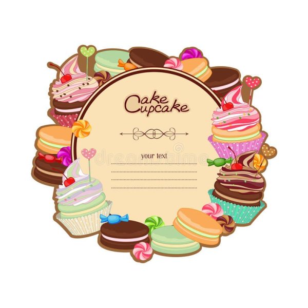 Рамки кондитерские изделия