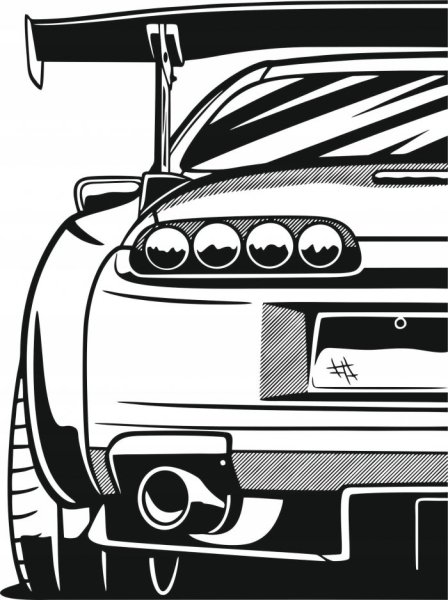 Тойота Супра вектор