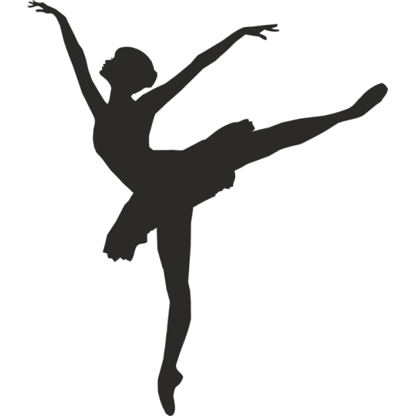 Балерина рисунок силуэт