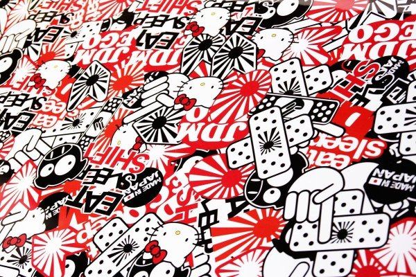 JDM наклейки стикербомбинг