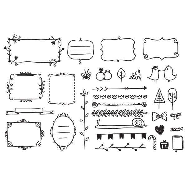 Рамки для украшения конспектов