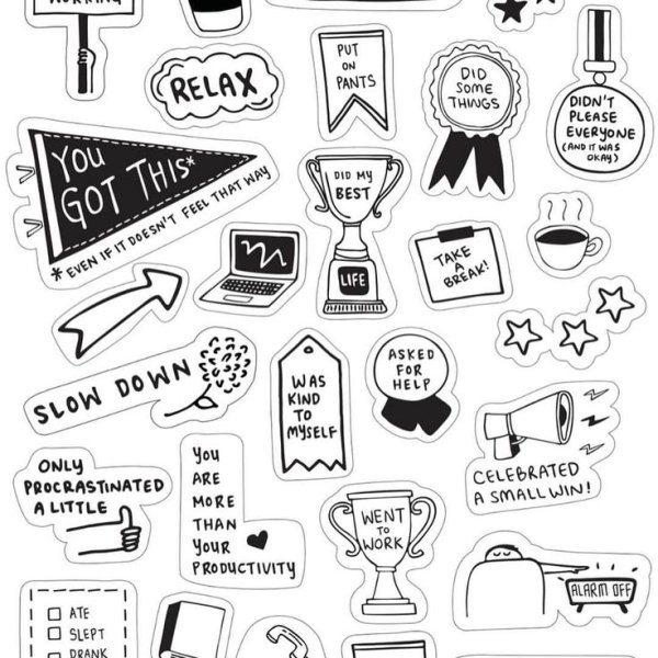 Эстетичные наклейки для ежедневника