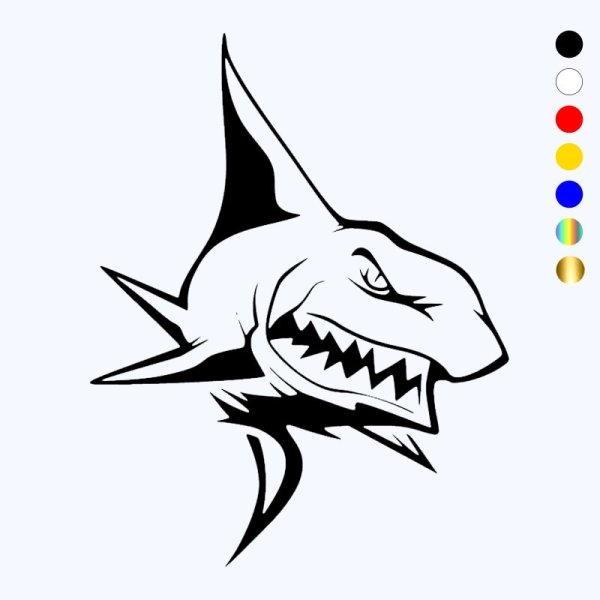 Наклейка на авто "акула"