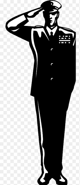 Силуэт офицера