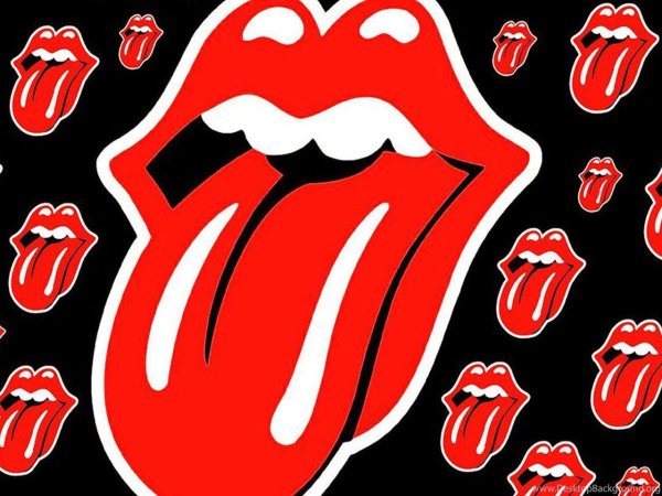 Поп-арт губы с языком